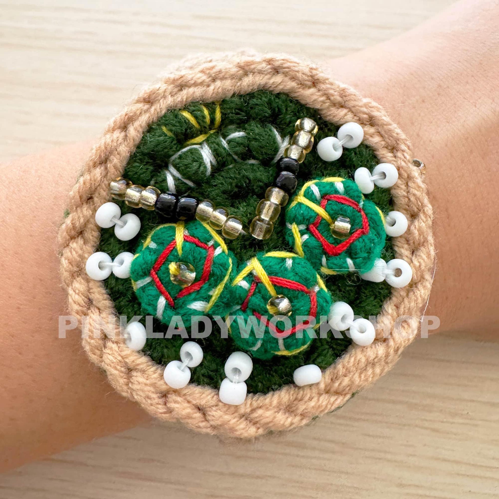 Handmade Crochet Toy Watch | Green Yarn Art