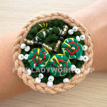 Handmade Crochet Toy Watch | Green Yarn Art