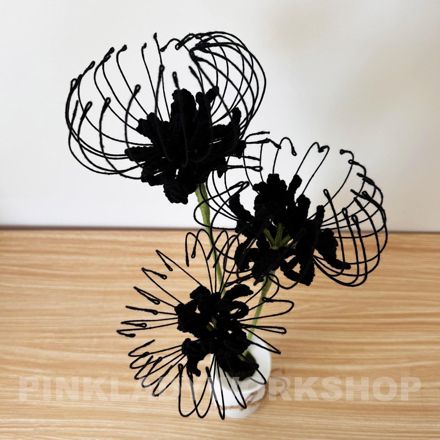 Crochet Red Spider Lily: Handmade Yarn Flower - Bold Floral Decor