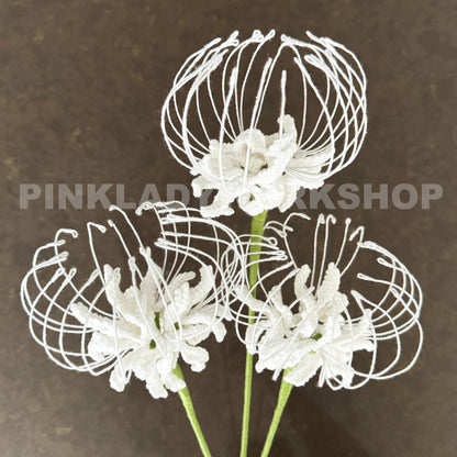 Crochet Red Spider Lily: Handmade Yarn Flower - Bold Floral Decor