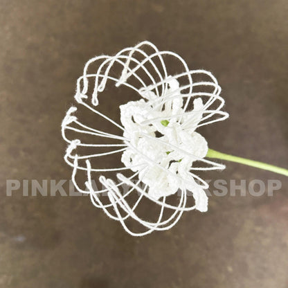 Crochet Red Spider Lily: Handmade Yarn Flower - Bold Floral Decor