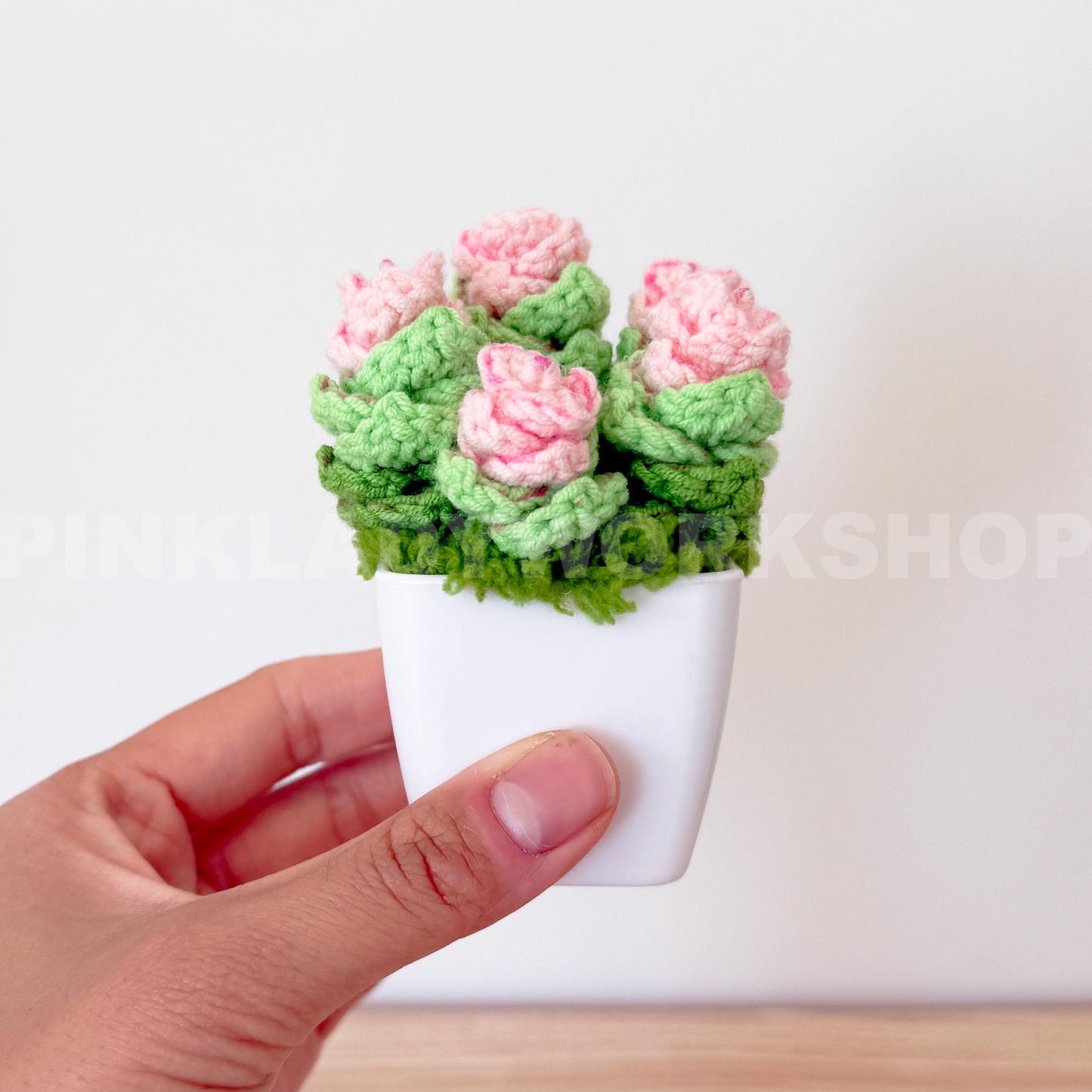Crochet Echeveria Succulent: Handmade Yarn Faux Plant Decor