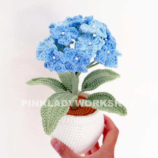 Handmade Crochet Hydrangea Plant: Crochet Flower Home Decor