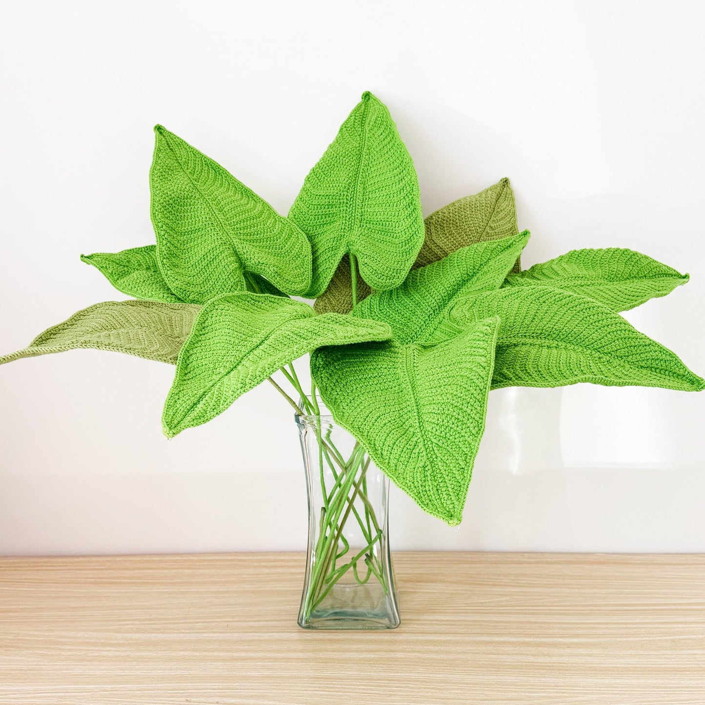 Crochet Elephant Ear Plant: Handmade Yarn Houseplant