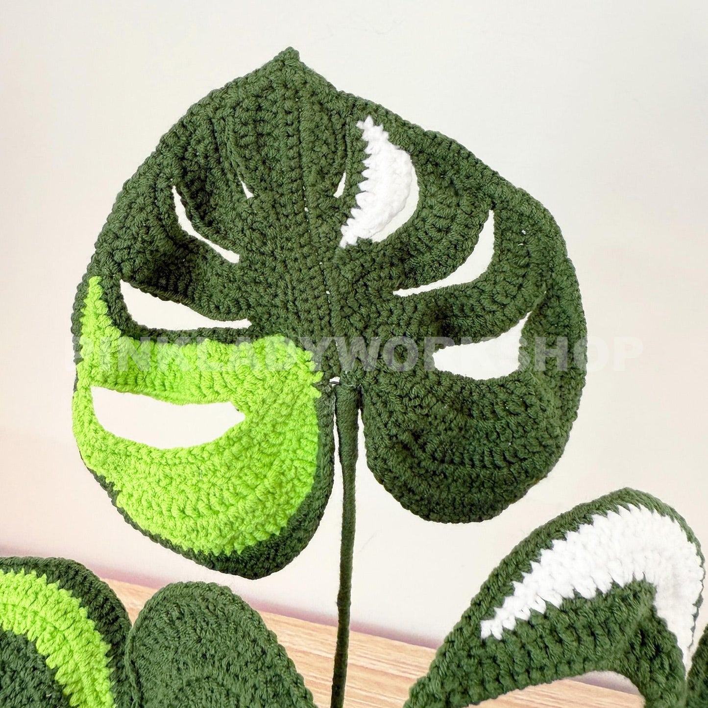 Crochet Monstera Plant | Handmade Crochet Leaves | Crochet Houseplant Decor | Monstera Leaf Pot | Crochet Indoor Plant Gift