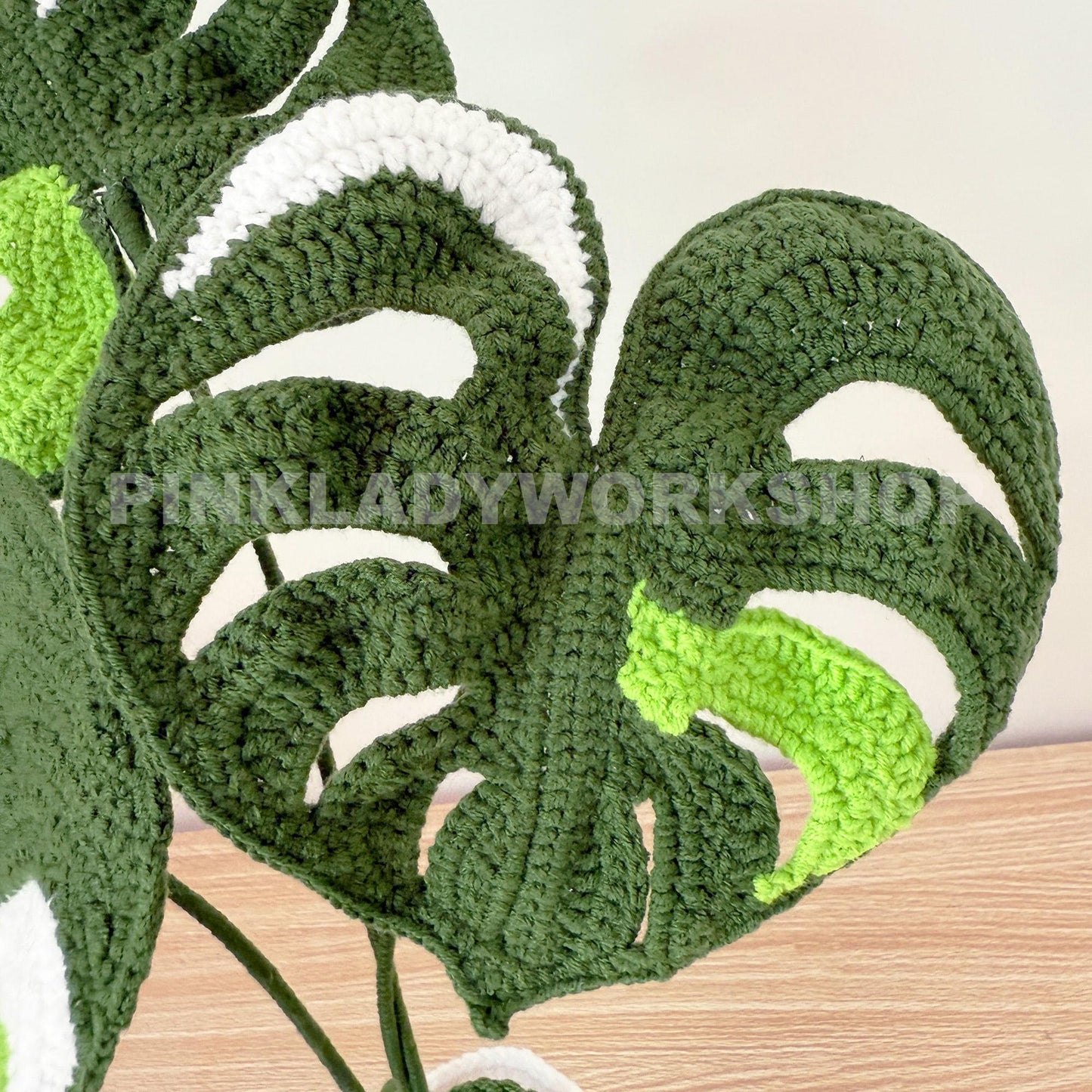 Crochet Monstera Plant | Handmade Crochet Leaves | Crochet Houseplant Decor | Monstera Leaf Pot | Crochet Indoor Plant Gift