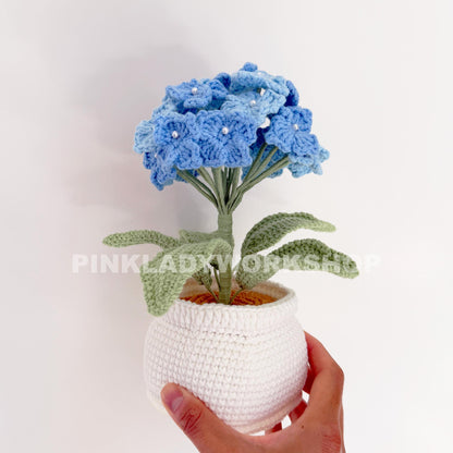 Handmade Crochet Hydrangea Plant: Crochet Flower Home Decor