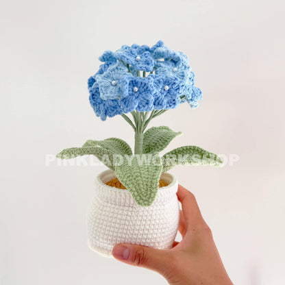 Handmade Crochet Hydrangea Plant: Crochet Flower Home Decor