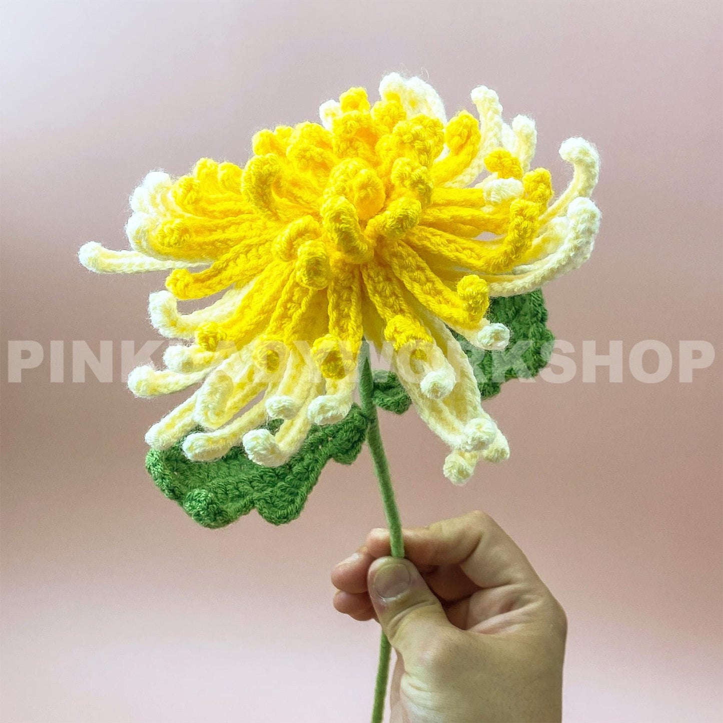 Crochet Chrysanthemum Bouquet(no vase) | Handmade Crochet Flower Arrangement | Long-Lasting Floral Decor & Unique Gift