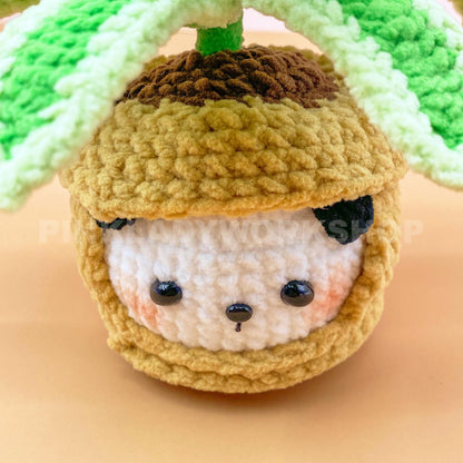 Crochet Plant Plushie with Face | Handmade Amigurumi Succulent & Tulip Pot | Cute Desk Decor, Gift, or Nursery Decoration