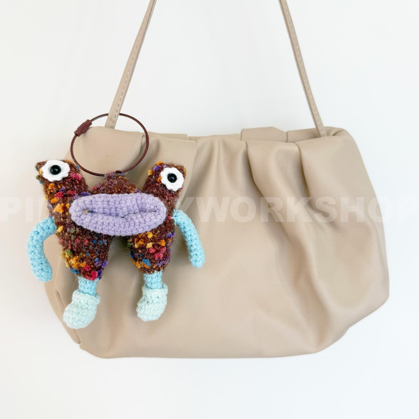 Crochet Alphabet Keychain Toy | Personalized Letter Keychain | Handmade Crochet Charm | Cute Bag Accessory | Gift for Kids & Friends