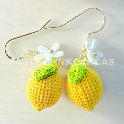 Handmade Micro Crochet Earrings | Flower, Fruit & Jellyfish Designs | Unique Boho Jewelry | Gift for Her | Lightweight Statement Earrings