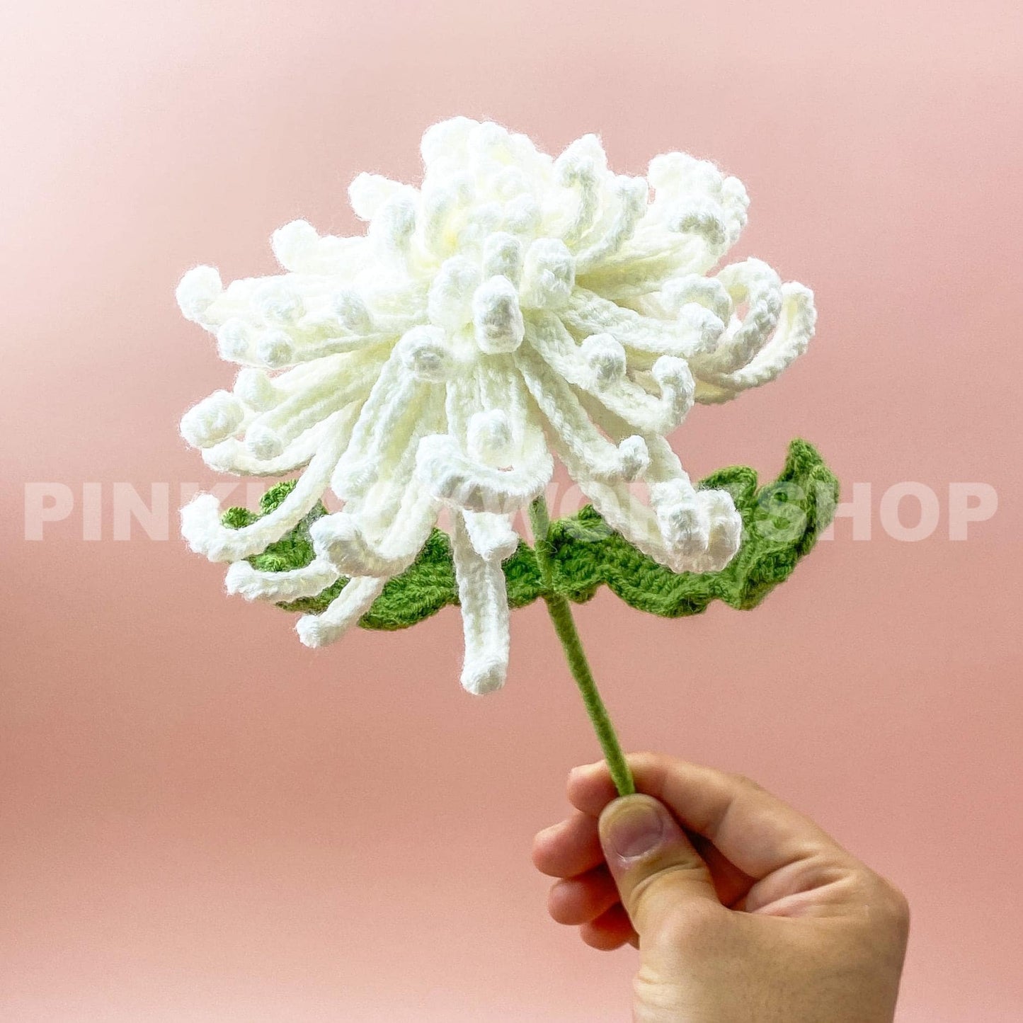 Crochet Chrysanthemum Bouquet(no vase) | Handmade Crochet Flower Arrangement | Long-Lasting Floral Decor & Unique Gift