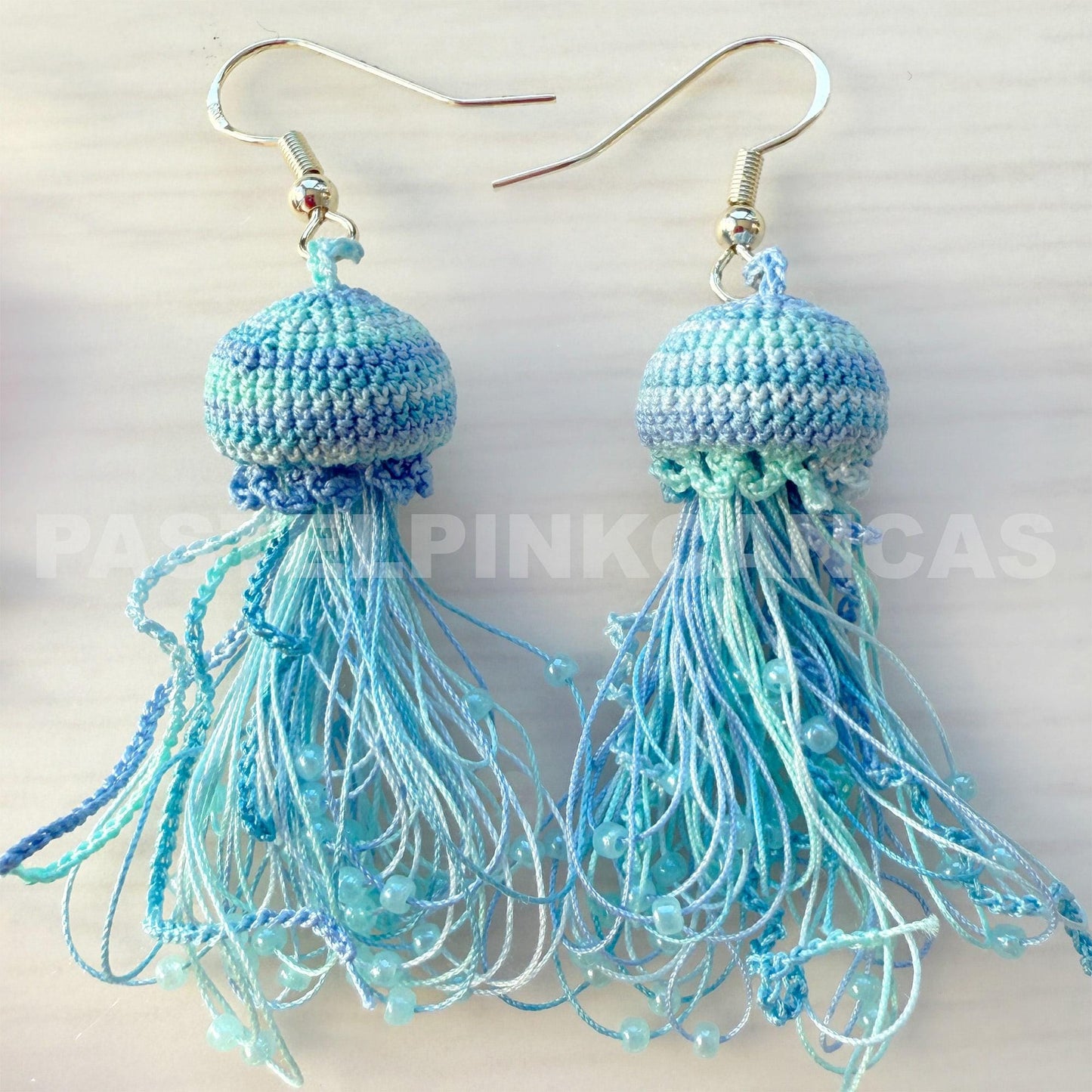 Handmade Micro Crochet Earrings | Flower, Fruit & Jellyfish Designs | Unique Boho Jewelry | Gift for Her | Lightweight Statement Earrings