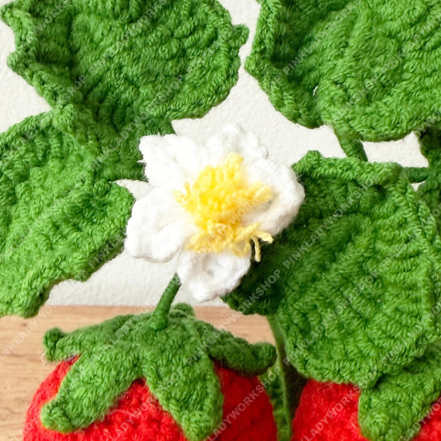 Handmade Crochet Tomato Pot: Smiley Fruit Vegetable Plush Arrangement