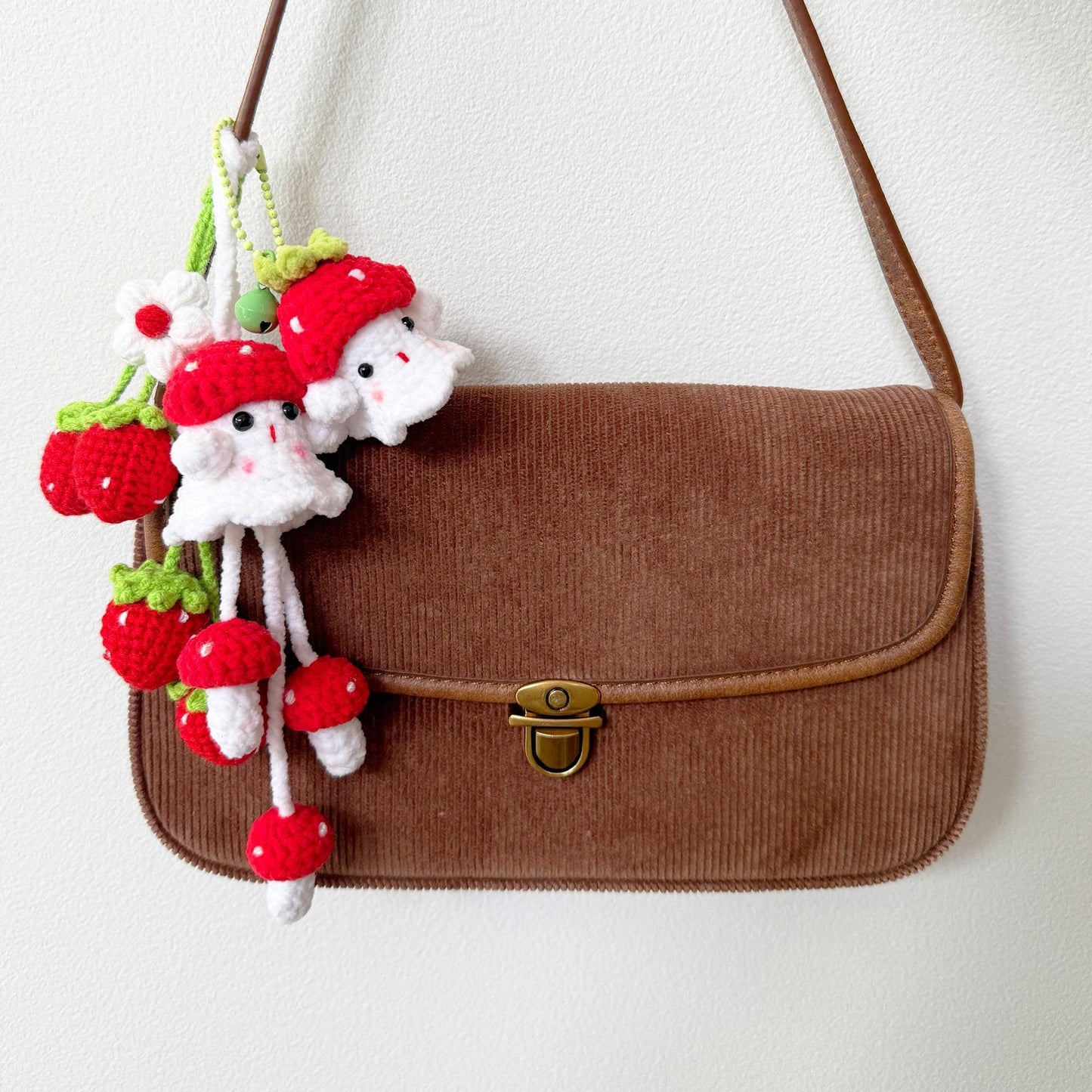 Handmade Crochet Ghost Keychain | Bag Charm | Car Decor