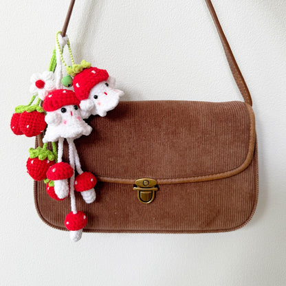 Handmade Crochet Ghost Keychain | Bag Charm | Car Decor