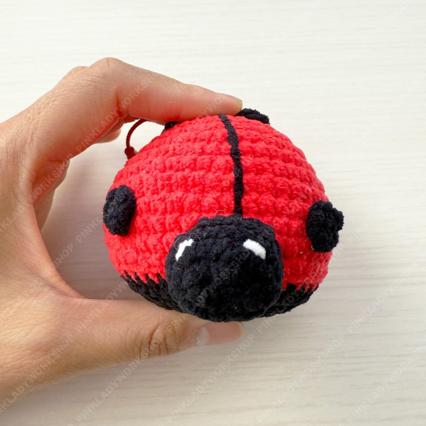 Handmade Crochet Ladybug Keychain | Bag Charm | Car Decor