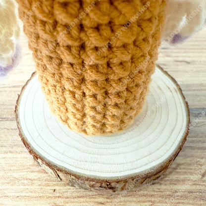 Pastel Crochet Christmas Tree Decor | Handmade Mini Xmas Tree with Star & Pearls