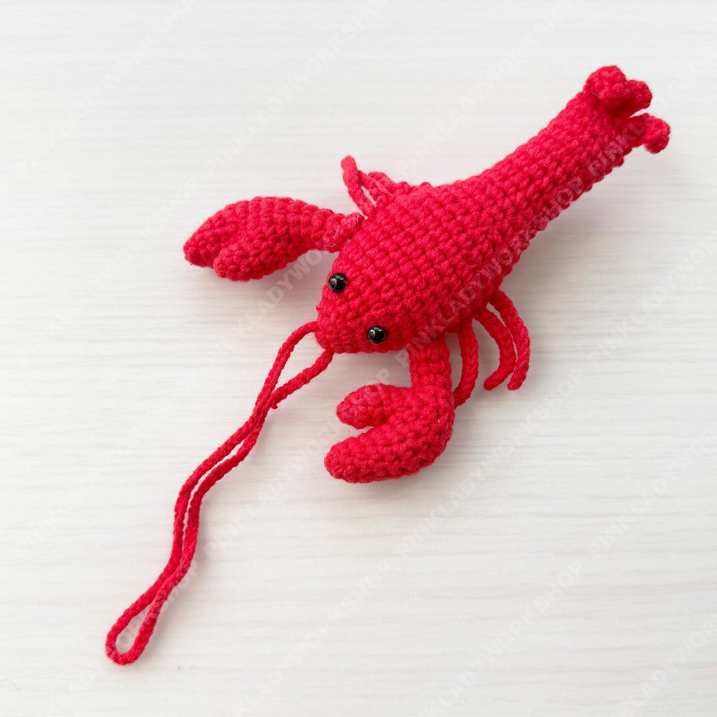 Handmade Crochet Lobster & Lifebuoy Set Keychain | Bag Charm | Car Decor