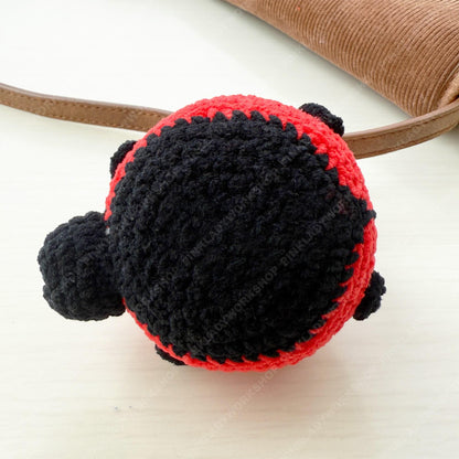 Handmade Crochet Ladybug Keychain | Bag Charm | Car Decor