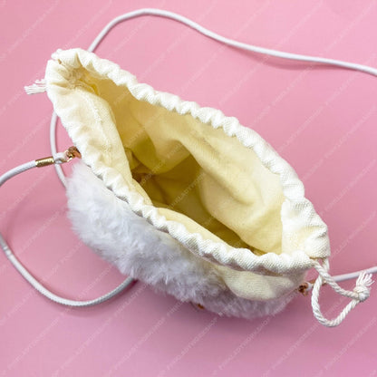 Fluffy Onigiri Bag | Crochet Seaweed, Kawaii Plush Purse