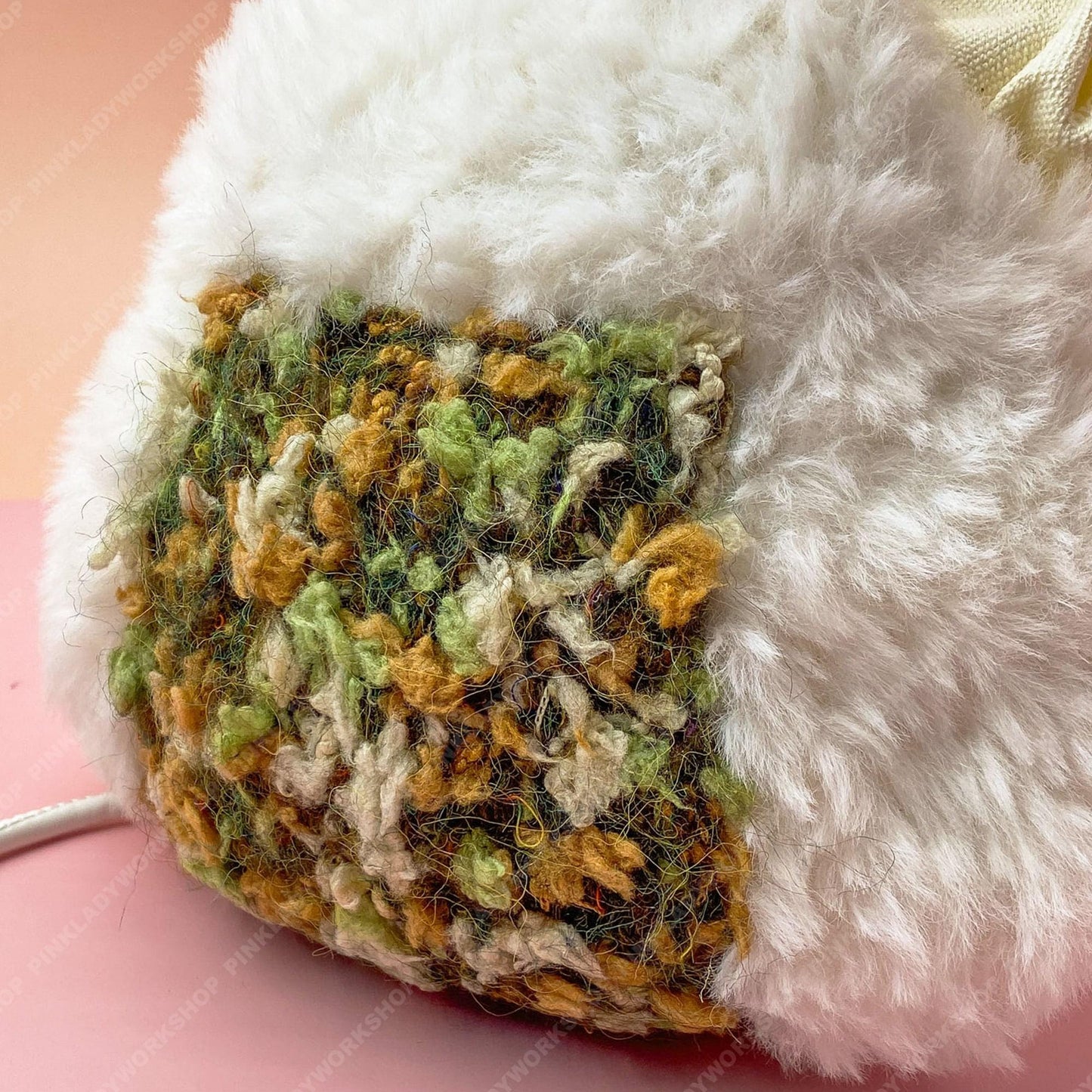 Fluffy Onigiri Bag | Crochet Seaweed, Kawaii Plush Purse