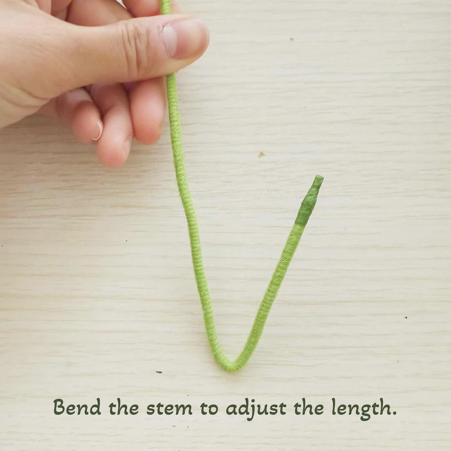 Handmade Crochet Olive Leaf Stems | Greenery Filler