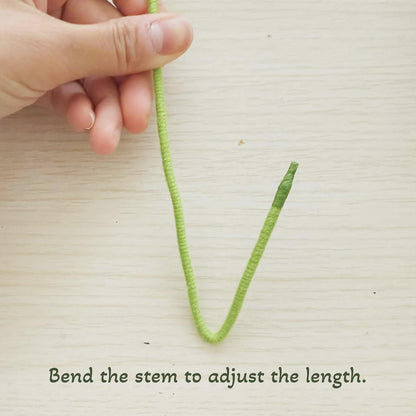 Handmade Crochet Eucalyptus Stems | Green Leaf Arrangement