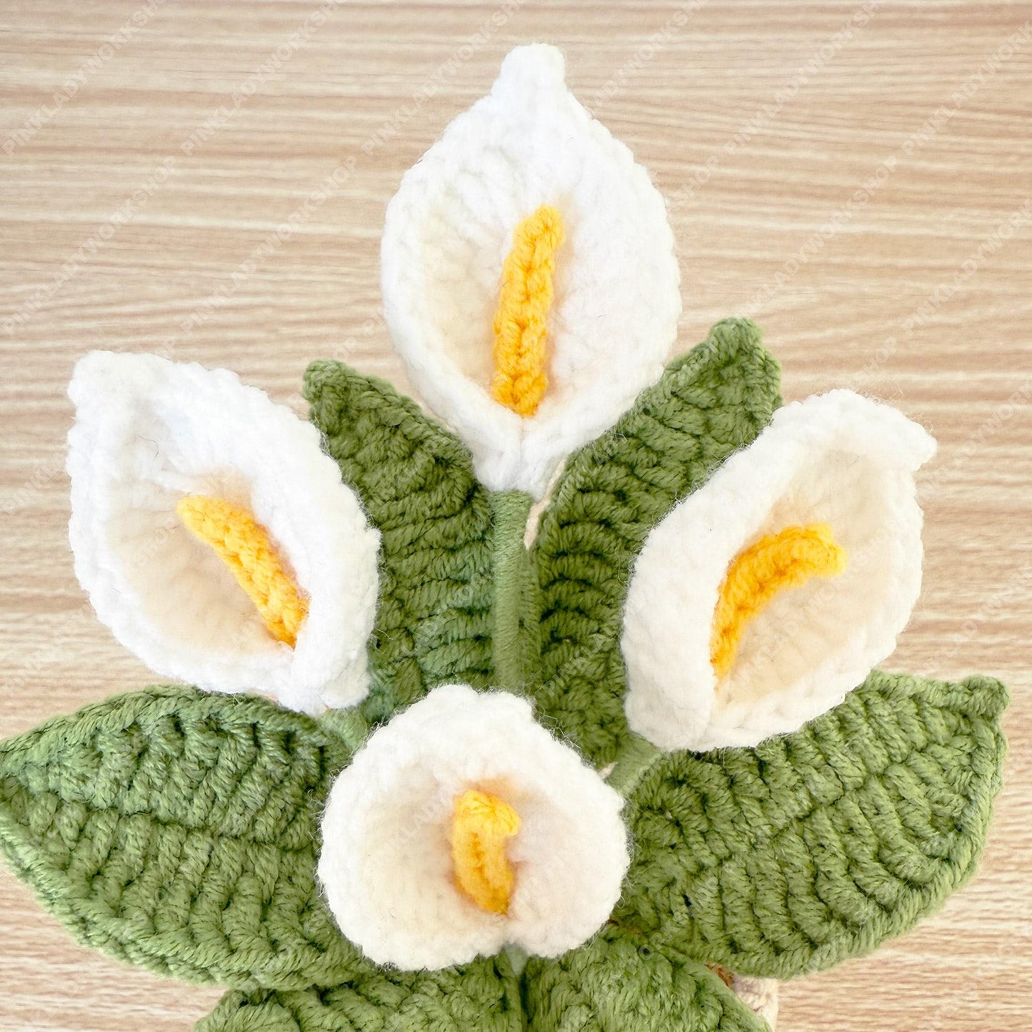 Pre-order Crochet Calla Lily Plant | Handmade Yarn Flower Arrangement