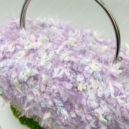 Handmade Crochet Fairy Cottage Purse | Kawaii Mushroom House Bag