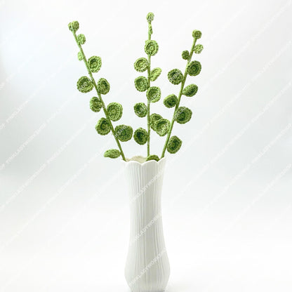 Handmade Crochet Eucalyptus Stems | Green Leaf Arrangement