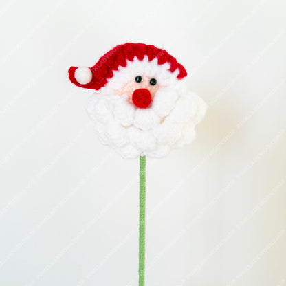 Crochet Christmas Bouquet: Poinsettia, Pine & Holly - Handmade Yarn Decor