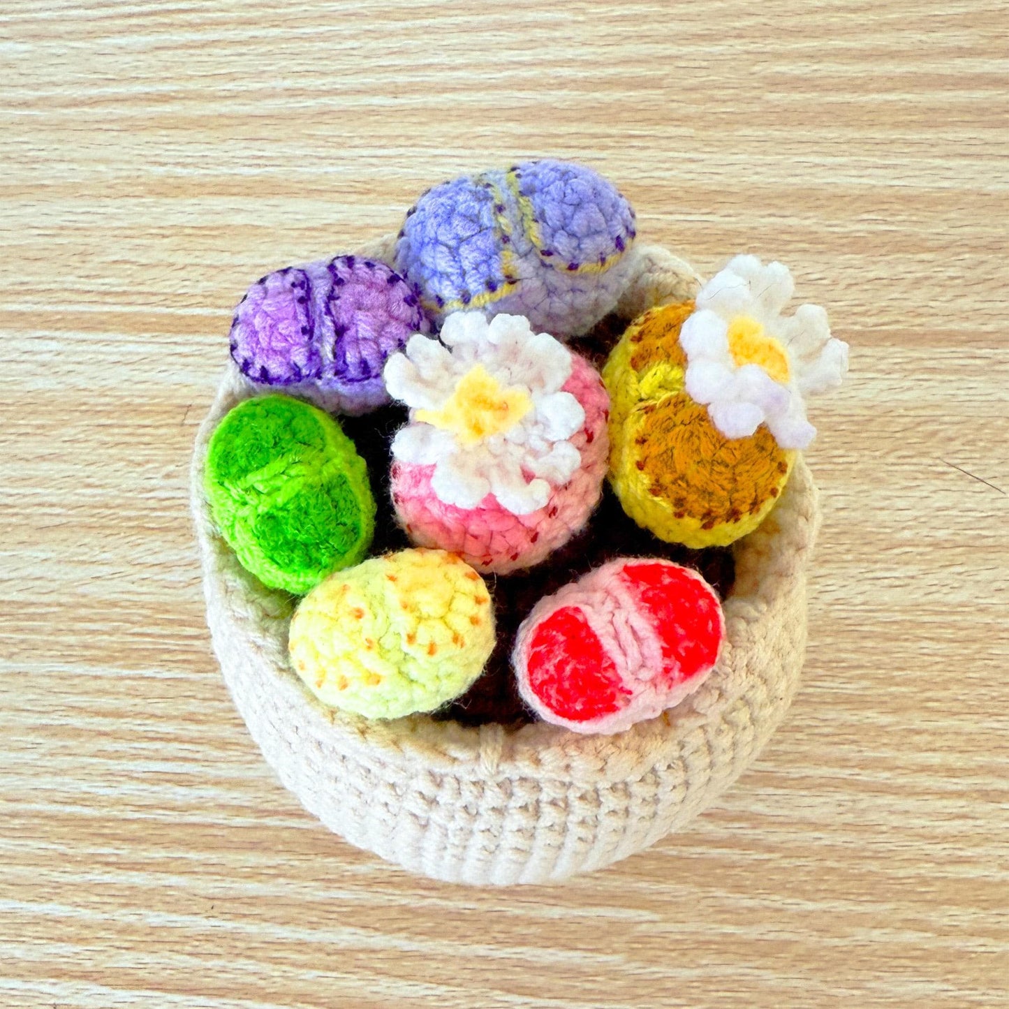Crochet Living Stone Succulent | Handmade Lithops Plant | Amigurumi Cactus Decor | Cute Desk Plant Gift
