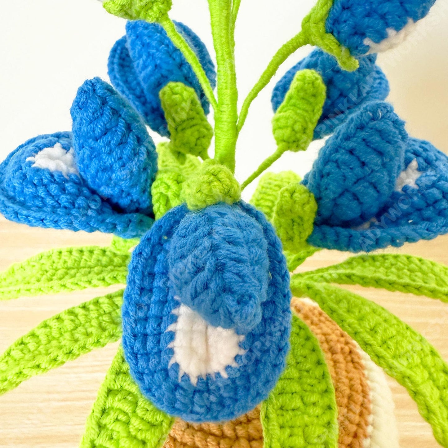 Pre-order Crochet Bluebonnet Flower | Handmade Texas State Flower | Amigurumi Floral Decor | Cute Desk Gift