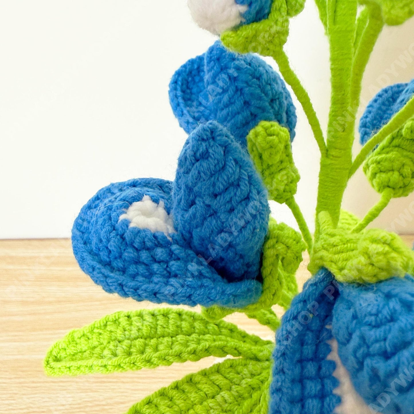 Pre-order Crochet Bluebonnet Flower | Handmade Texas State Flower | Amigurumi Floral Decor | Cute Desk Gift