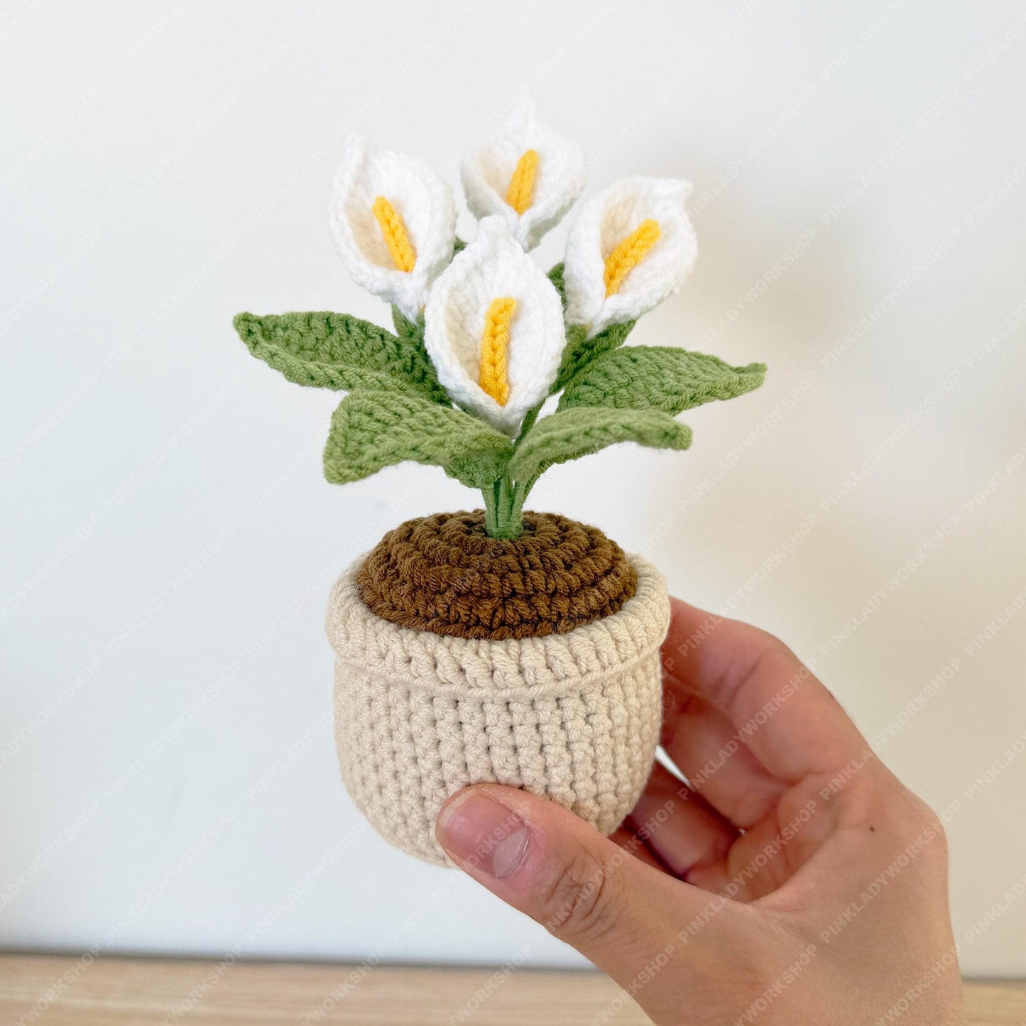 Pre-order Crochet Calla Lily Plant | Handmade Yarn Flower Arrangement