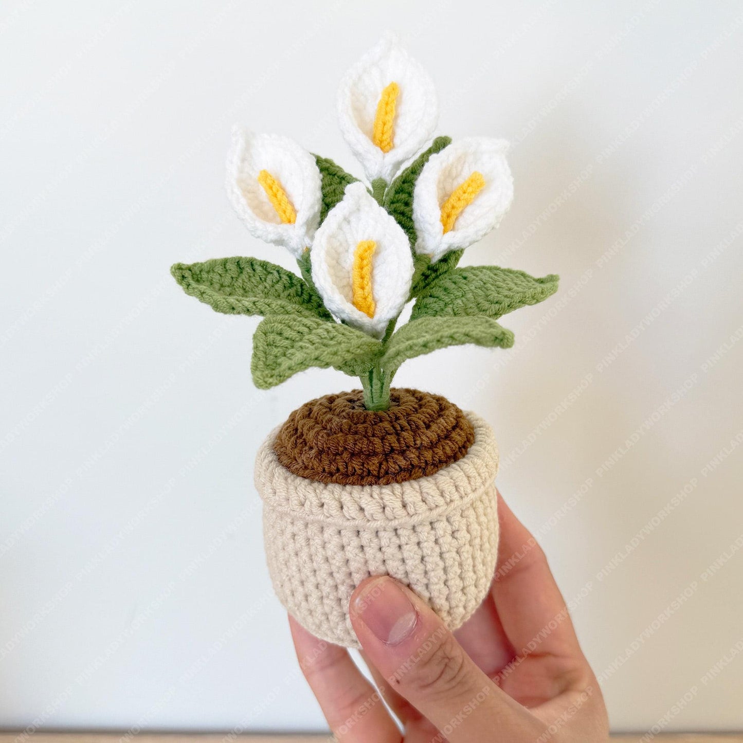 Pre-order Crochet Calla Lily Plant | Handmade Yarn Flower Arrangement