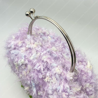 Handmade Crochet Fairy Cottage Purse | Kawaii Mushroom House Bag