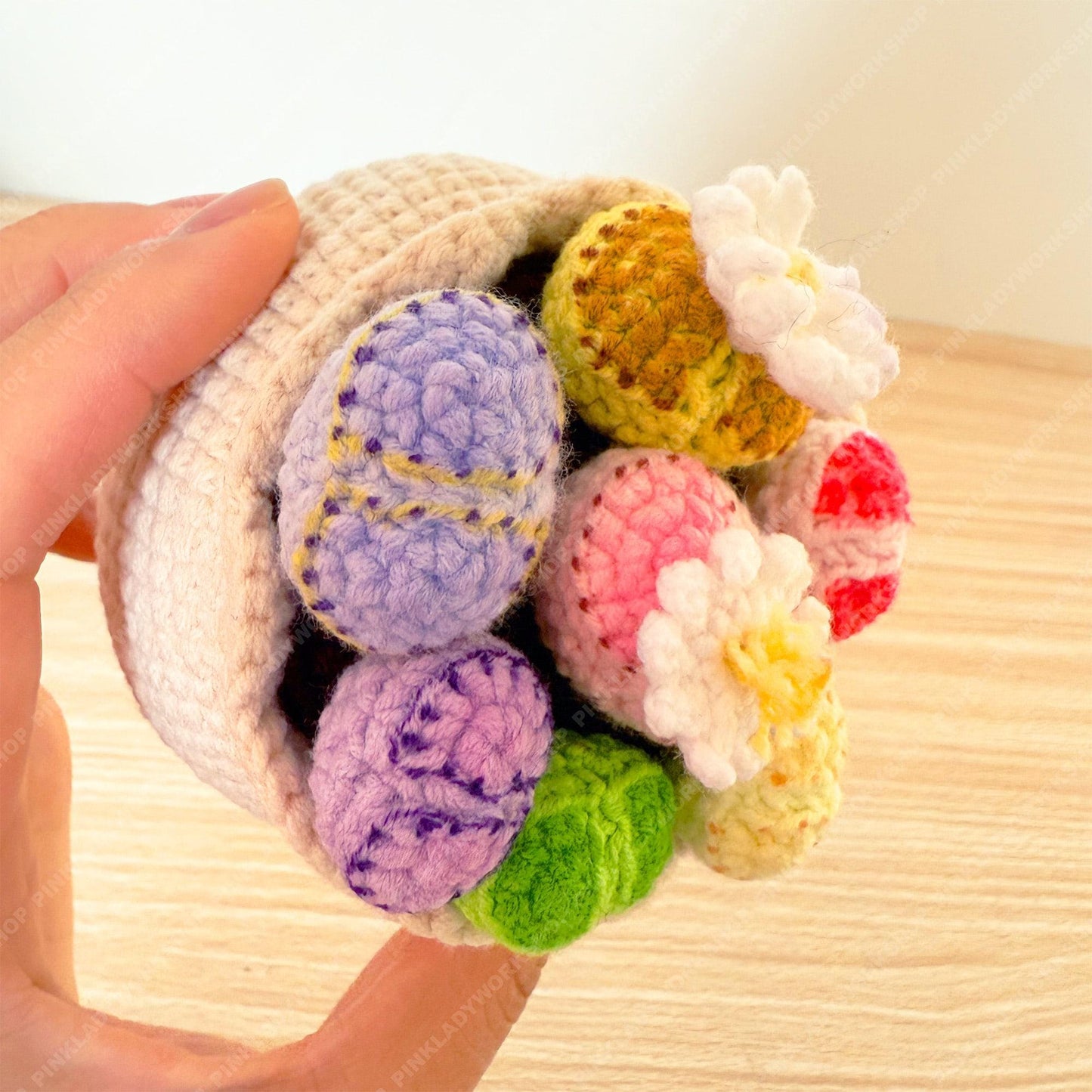 Crochet Living Stone Succulent | Handmade Lithops Plant | Amigurumi Cactus Decor | Cute Desk Plant Gift