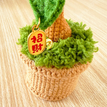 Pre-order Chinese New Year Crochet Money Tree | Lucky Feng Shui Plant | Handmade Prosperity Gift | Lunar New Year Decor