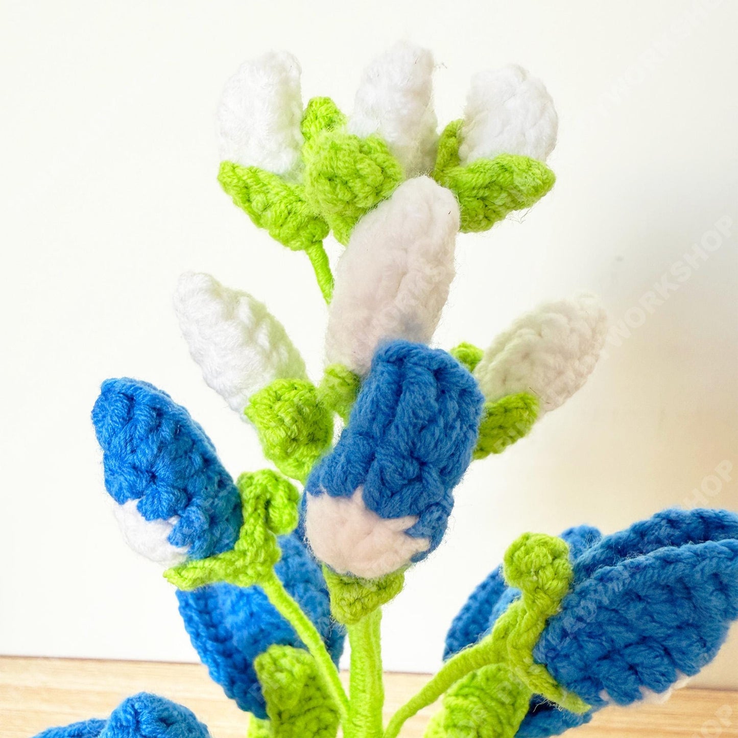Pre-order Crochet Bluebonnet Flower | Handmade Texas State Flower | Amigurumi Floral Decor | Cute Desk Gift