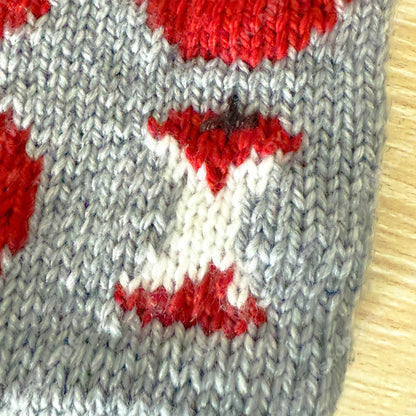 Alpaca Wool Apple Mini Tote Bag | Handmade Knit Tote | Soft Warm Small Shoulder Bag | Cute Everyday Purse 9.1 × 9.4 inches