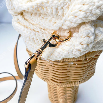 Pre-order Crochet Ice Cream Purse | Handmade Kawaii Summer Bag