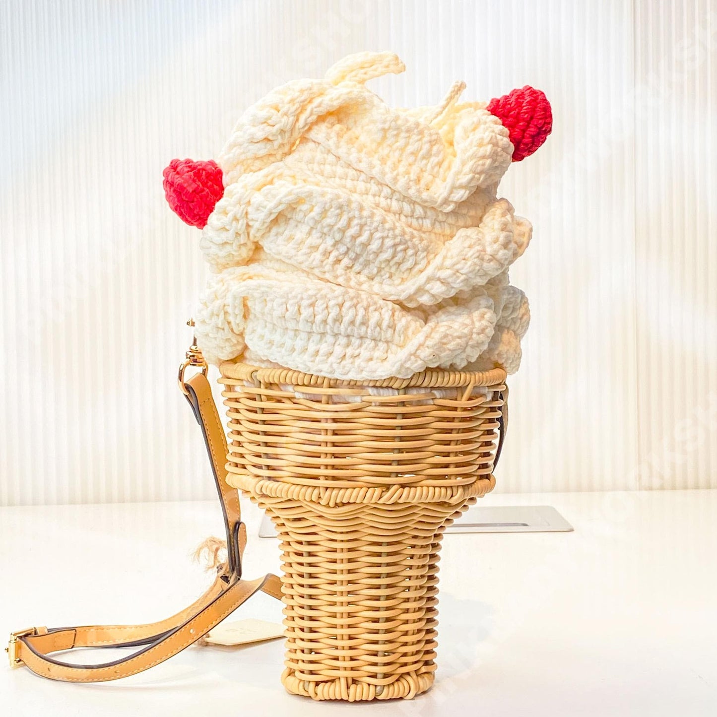 Pre-order Crochet Ice Cream Purse | Handmade Kawaii Summer Bag