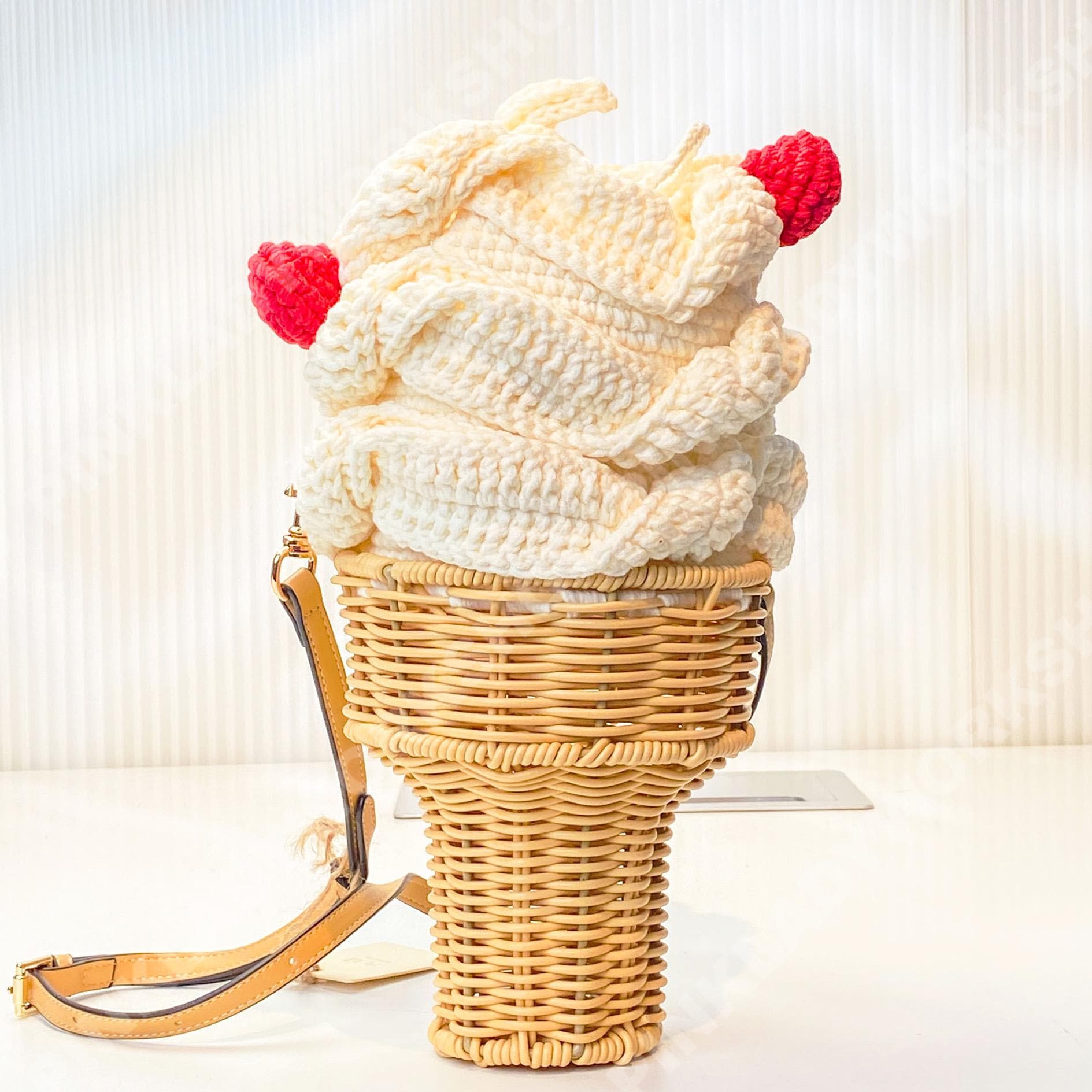 Pre-order Crochet Ice Cream Purse | Handmade Kawaii Summer Bag