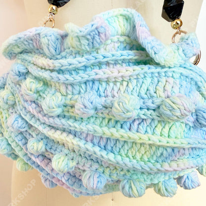 Crochet Spiral Shell Bag: Handmade Boho Crossbody Purse