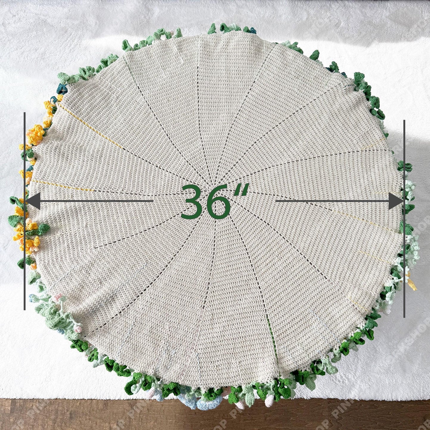 Crochet Flower Bouquet Blanket | 3D Floral Throw | Botanical Knit Home Decor