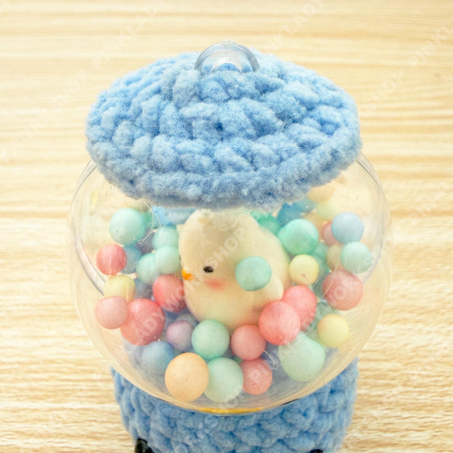 Handmade Crochet Penguin Snow Globe Toy | Cute Chick Plush Decor | Kawaii Desk Toy | Handmade Amigurumi Gift | Easter Gift