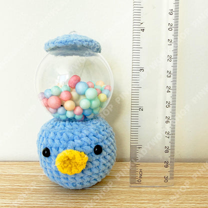 Handmade Crochet Penguin Snow Globe Toy | Cute Chick Plush Decor | Kawaii Desk Toy | Handmade Amigurumi Gift | Easter Gift